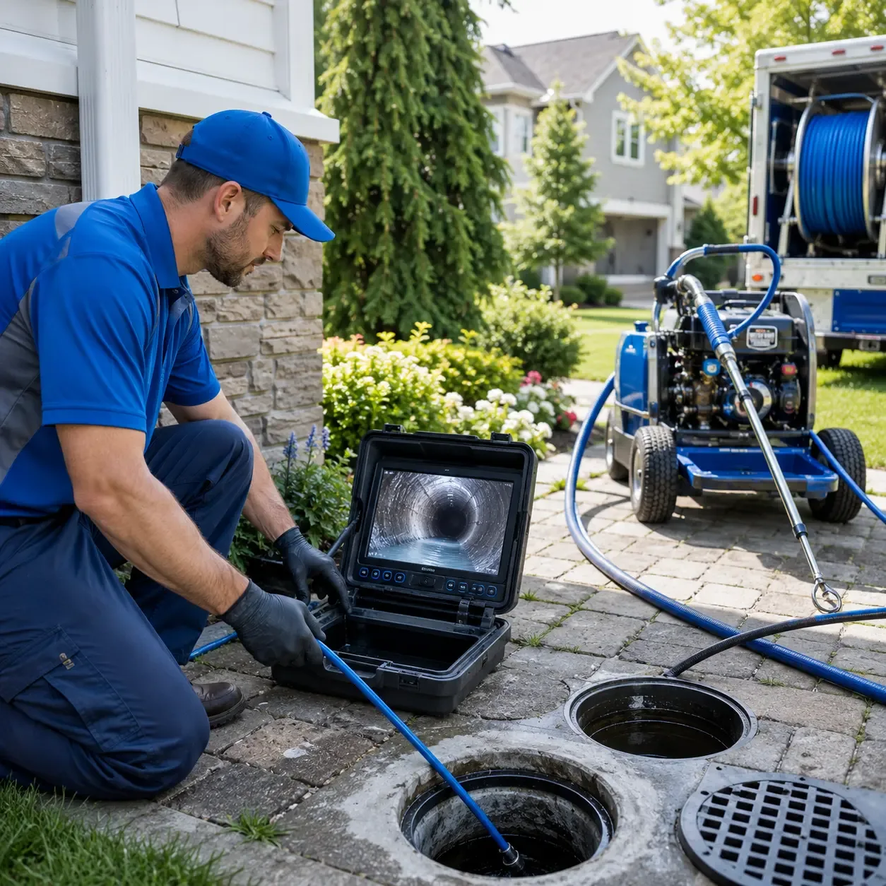 Outdoor drain cleaning professionals serving Winfall, NC